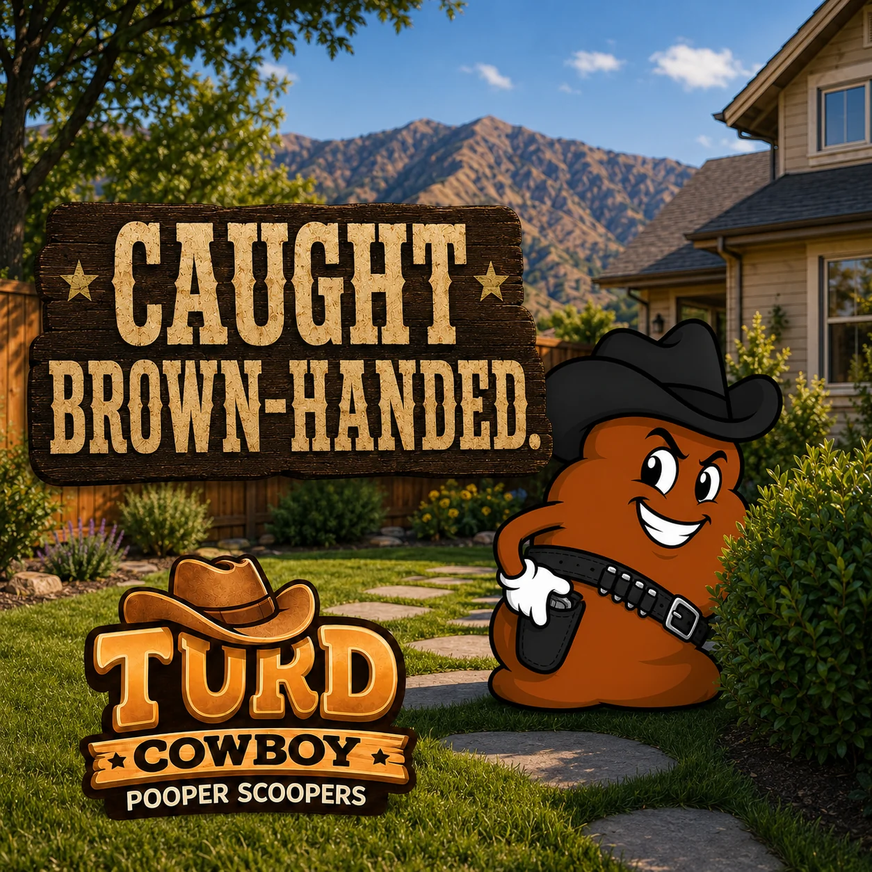 Caught brown-handed.