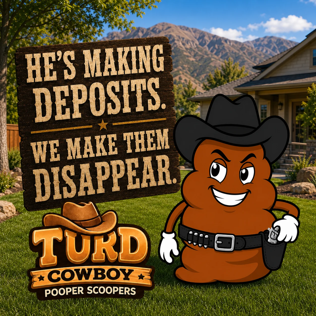 He’s making deposits. We make them disappear.