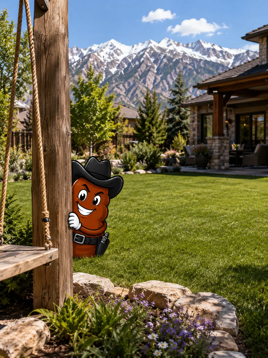 Billy the Turd spotted by the swing set
