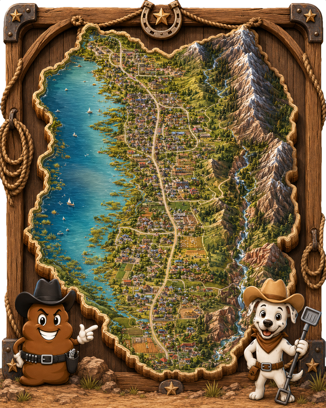 Turd Cowboy route map of Davis County, Utah