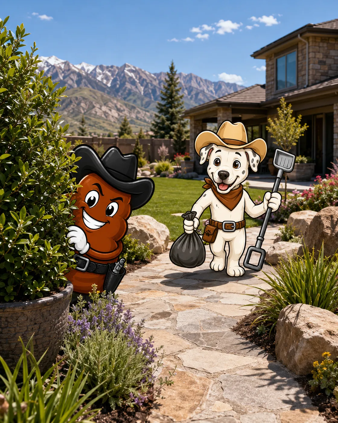 Sheriff Wyatt and Billy the Turd, spotted on the route
